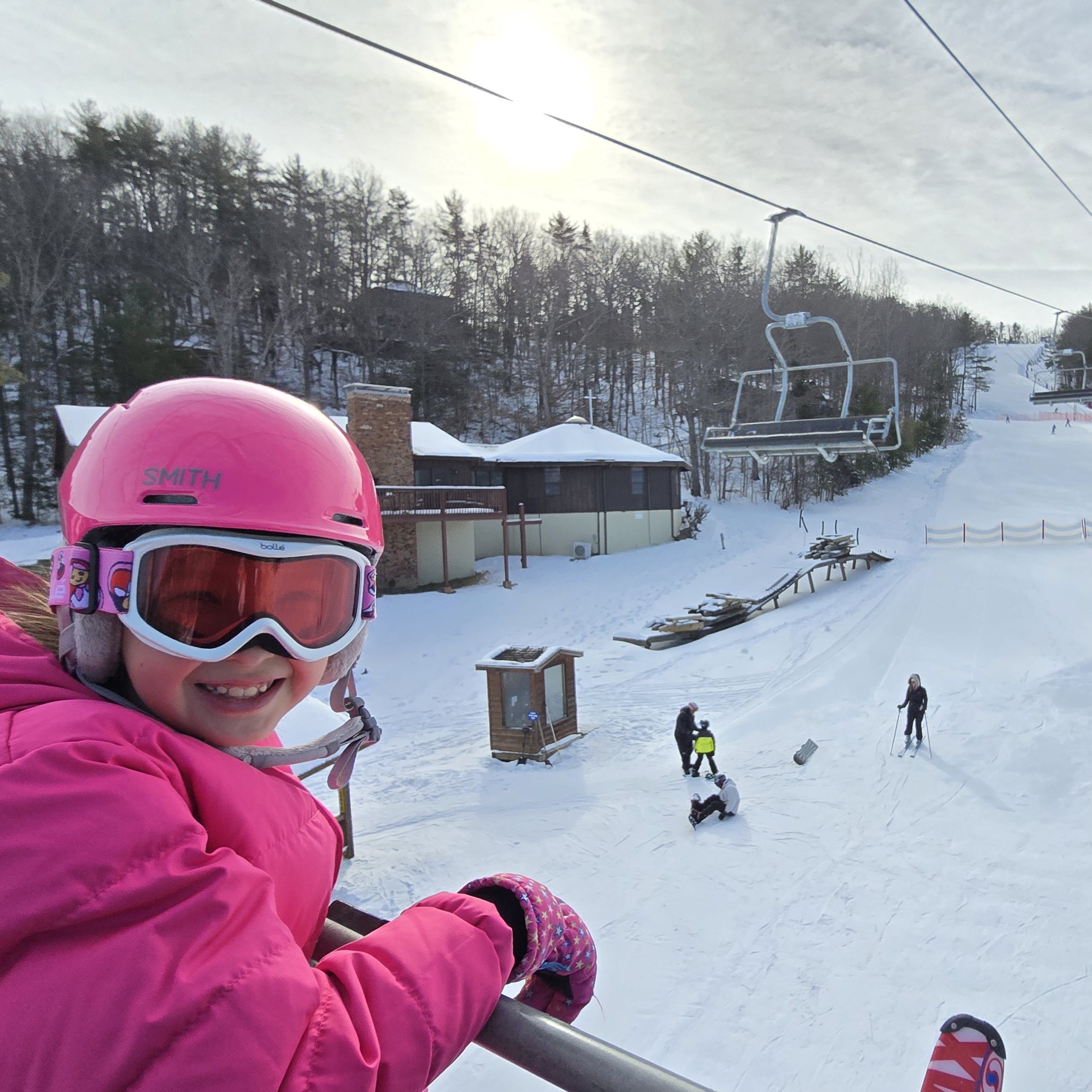 On the Mountain in winter